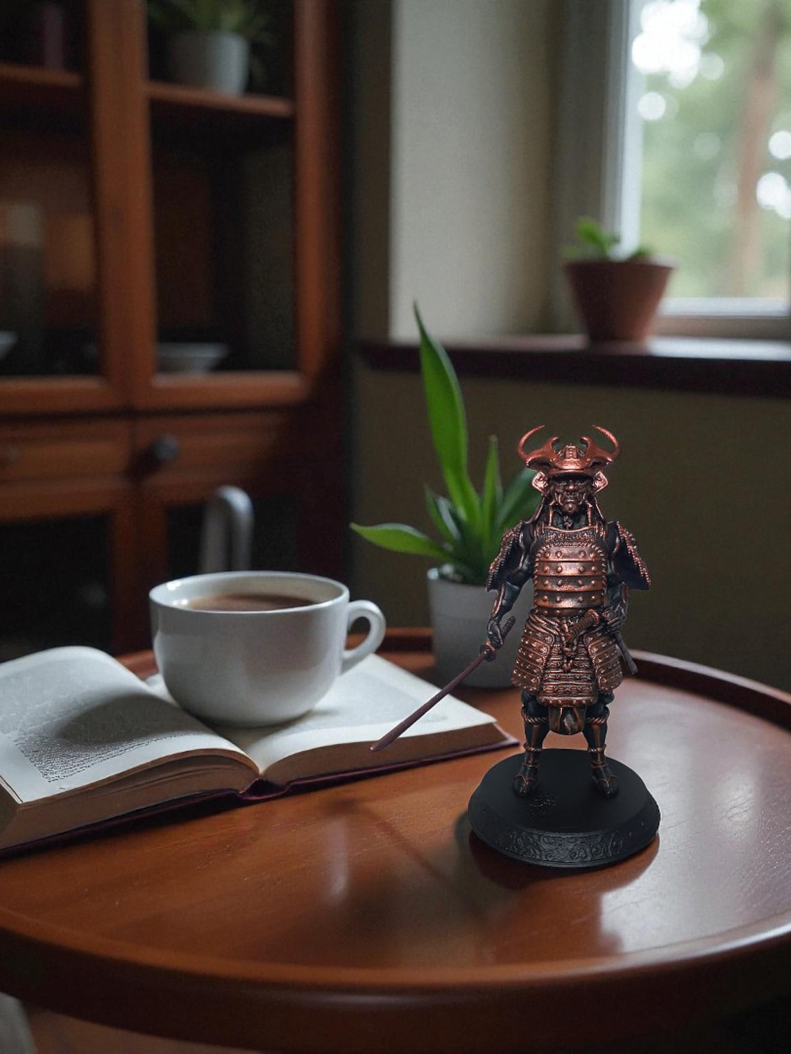 Figura Samurái color cobre 16.5 cm 1