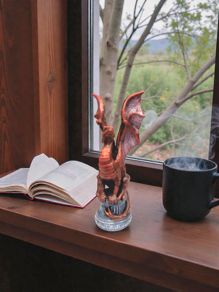 Figura Dragón Rojo 15cm 4