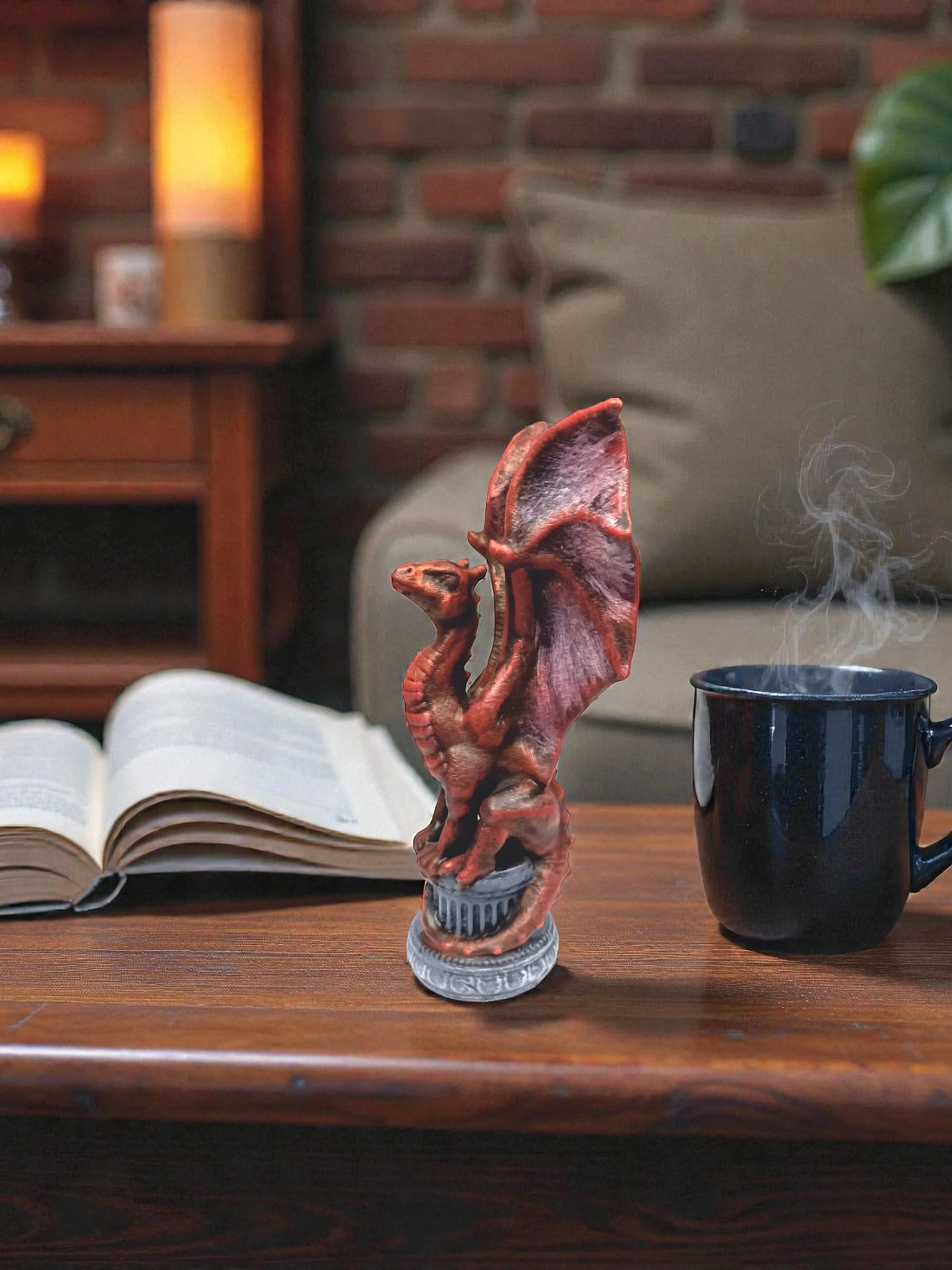 Figura Dragón Rojo 15cm 1