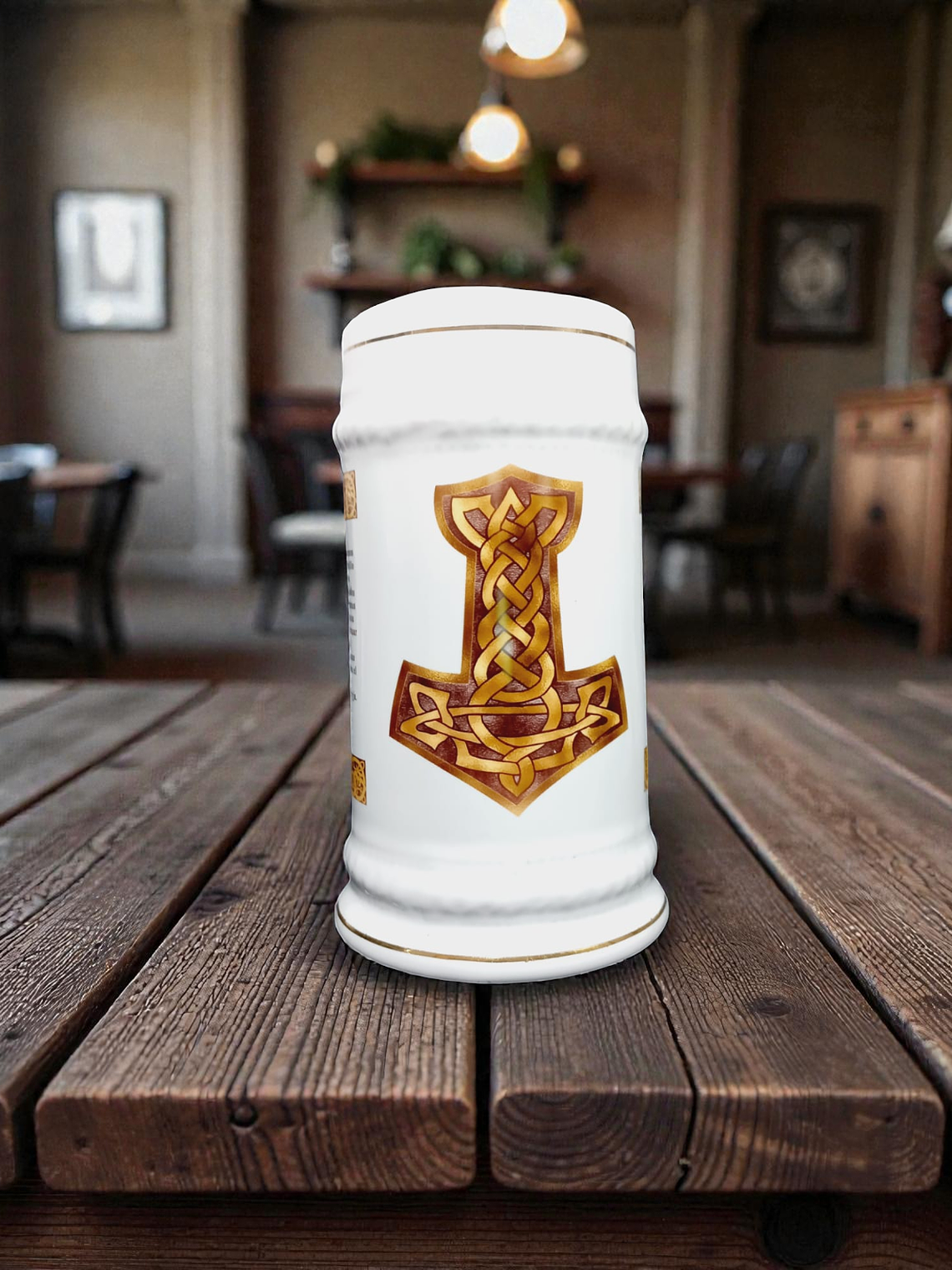 Jarra Shopera vikinga de cerámica Mjölnir 16cm 1