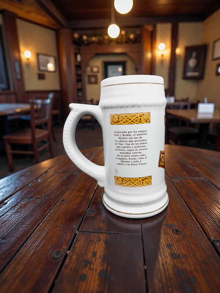 Jarra Shopera vikinga de cerámica Mjölnir 16cm 2