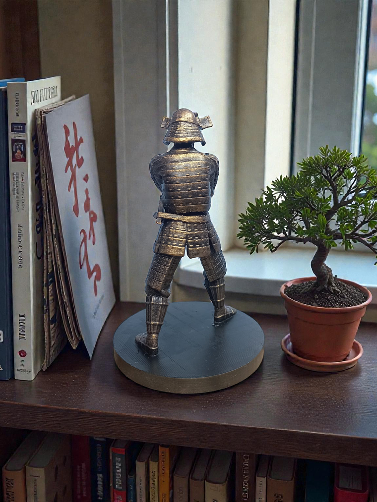 Figura Samurái Posición Combate 14cm 3