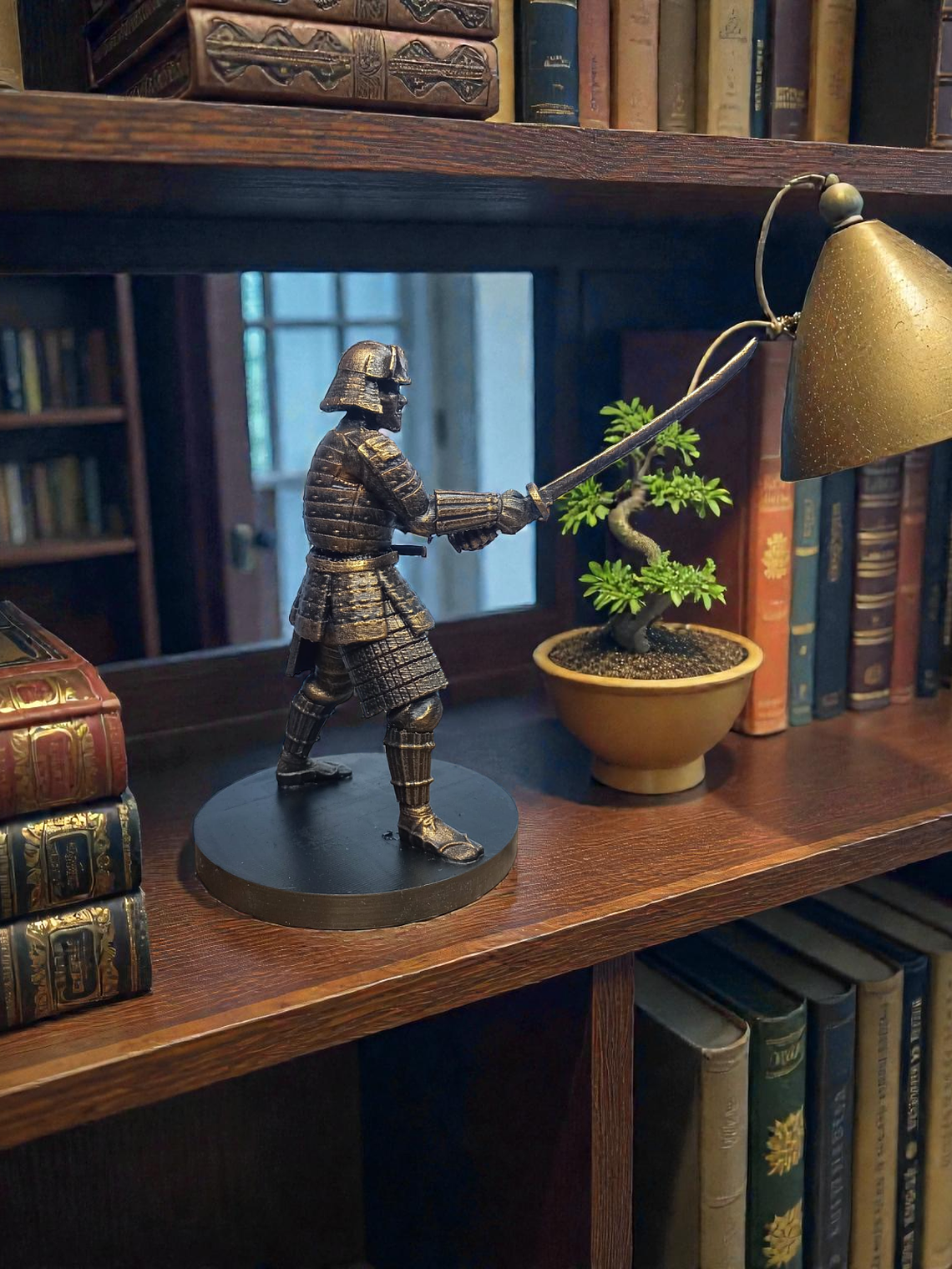 Figura Samurái Posición Combate 14cm 4