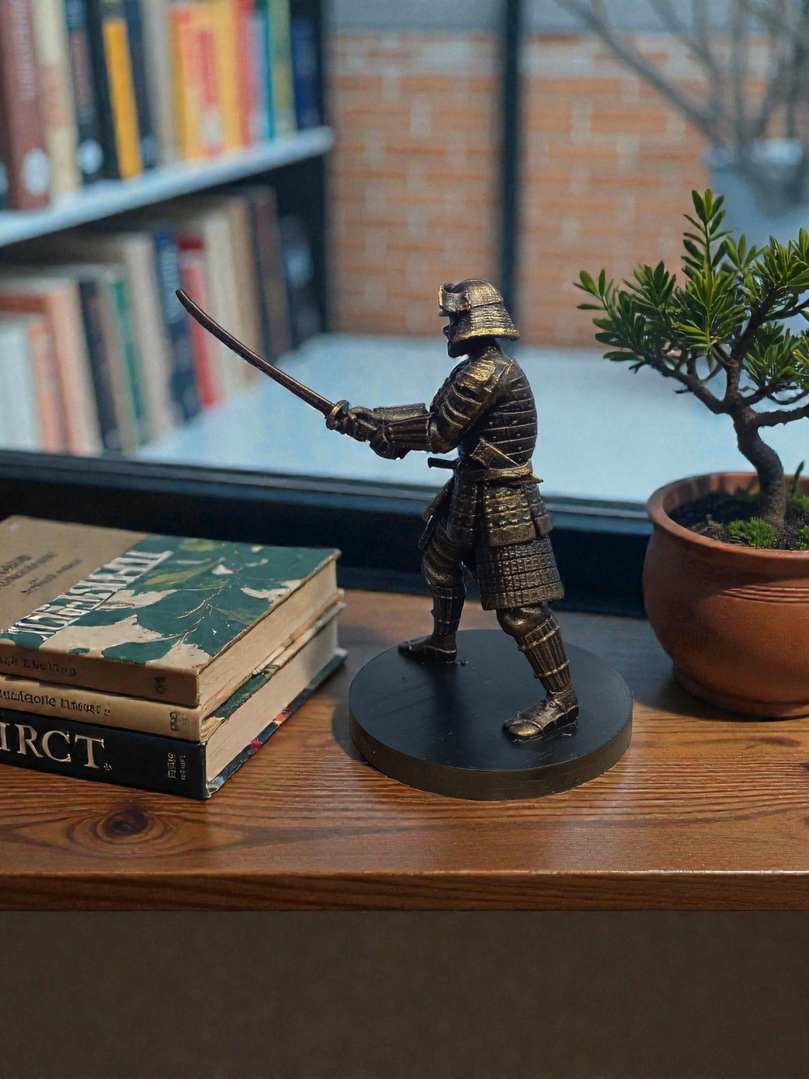 Figura Samurái Posición Combate 14cm 5