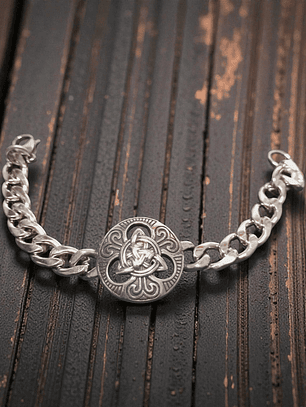 Pulsera de acero nudo celta 21cm