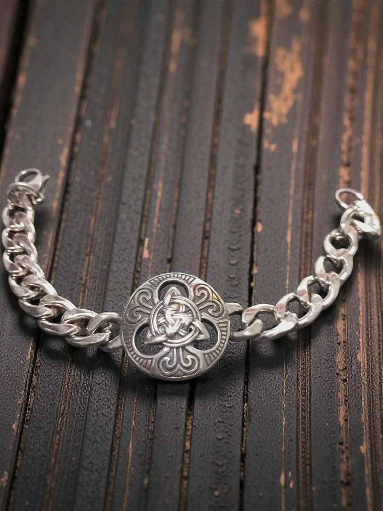 Pulsera de acero nudo celta 21cm 2