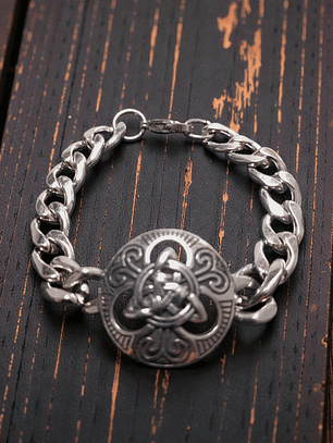 Pulsera de acero nudo celta 21cm