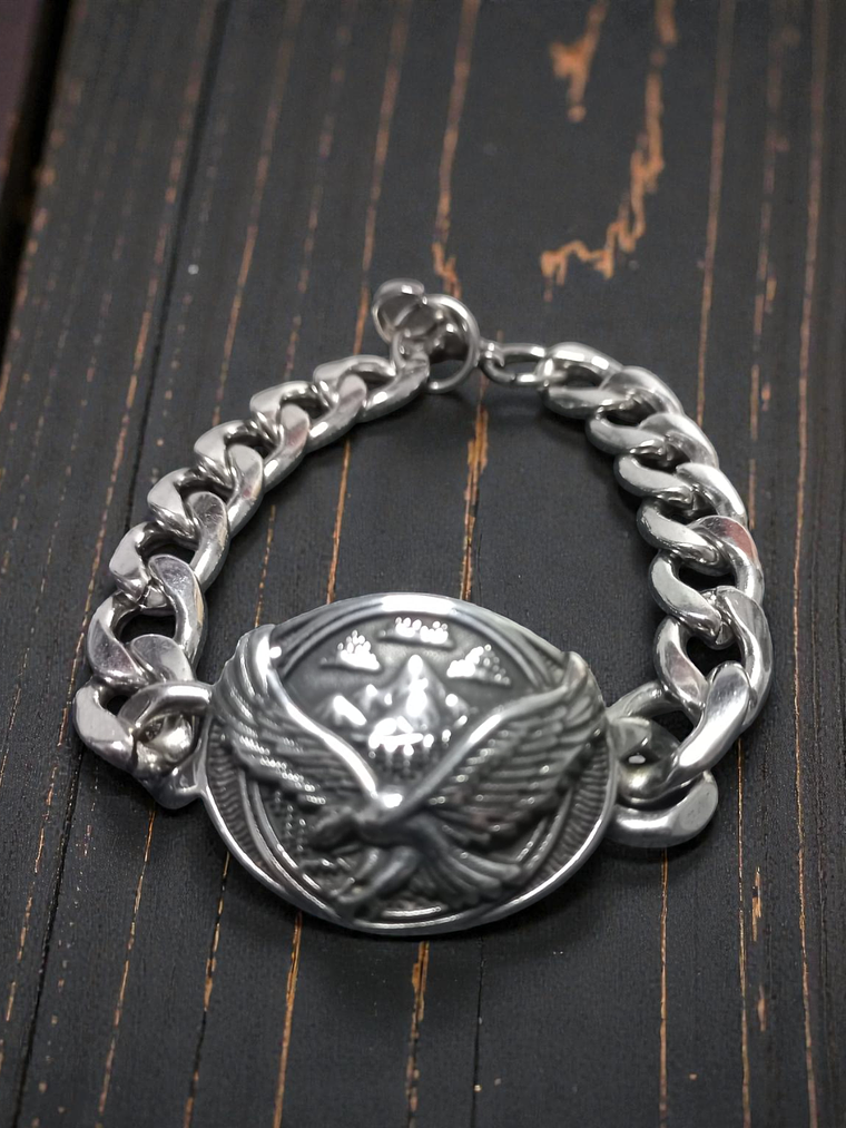 Pulsera de acero cielo andino 21cm 1