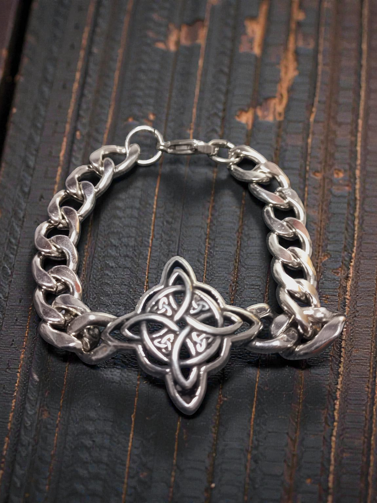 Pulsera de acero  witch knot  21cm 1