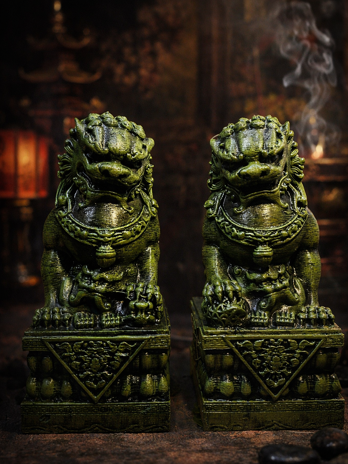 2 Perros Fu o Leones de Buda 1