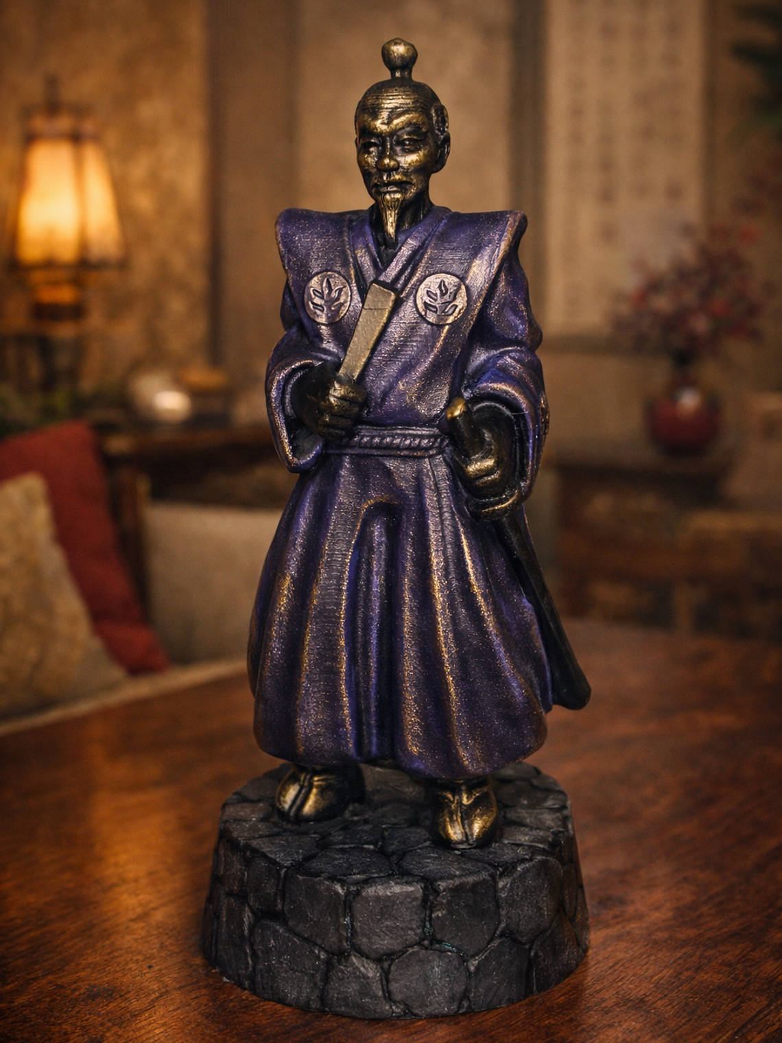Figura decorativa pequeño shogun japonés 15cm 1