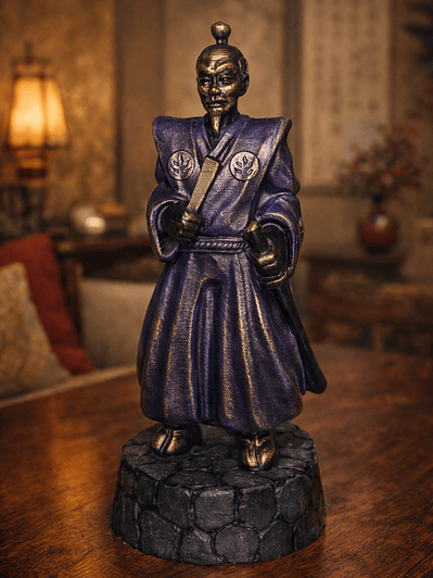 Figura decorativa pequeño shogun japonés 15cm