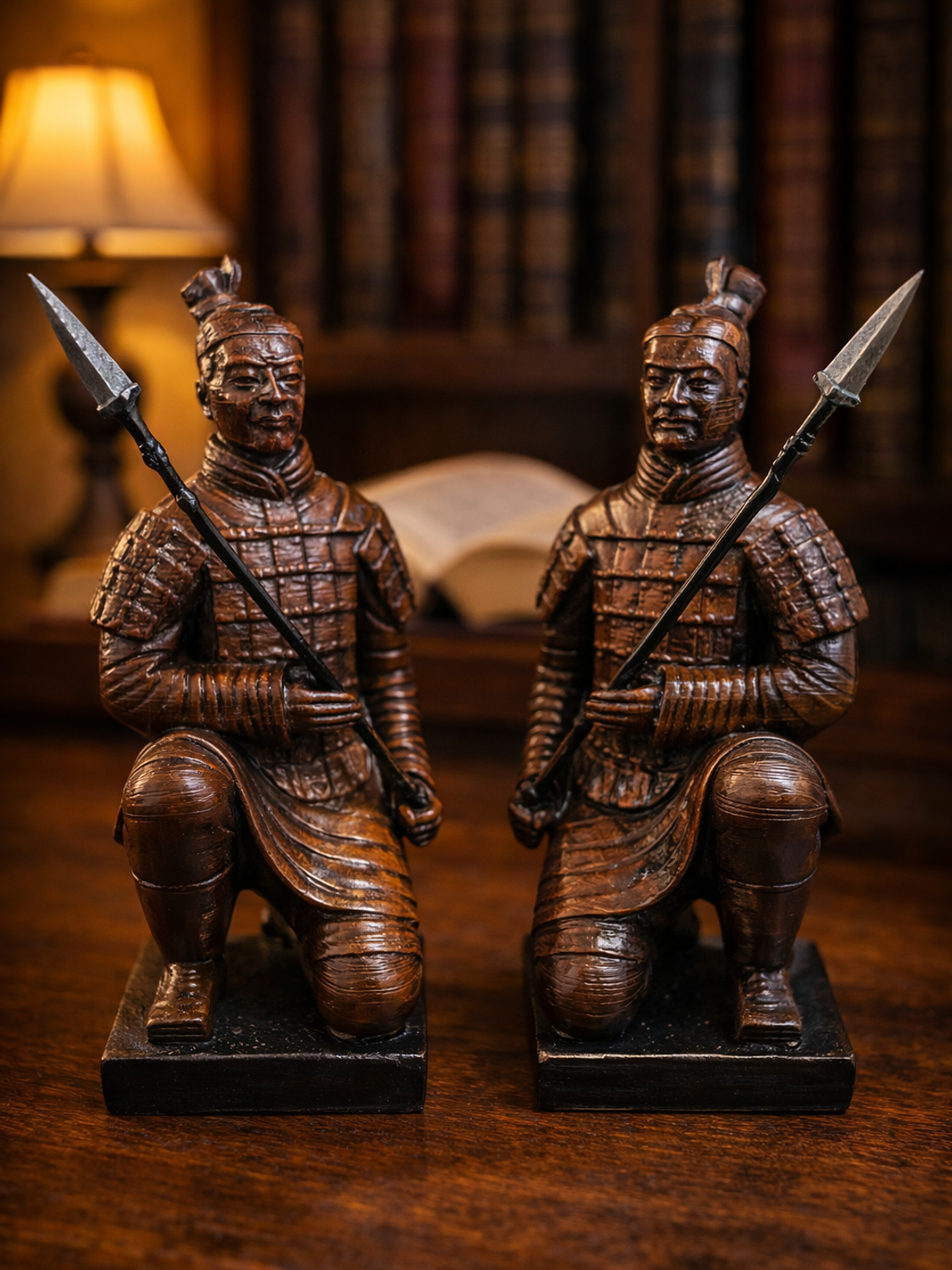  2 x Soldados de terracota arrodillados 15CM cada uno. 1