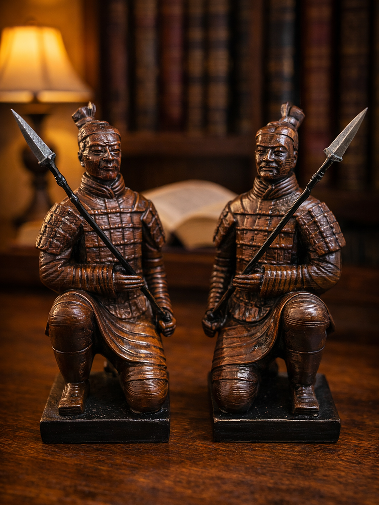  2 x Soldados de terracota arrodillados 15CM cada uno. 1