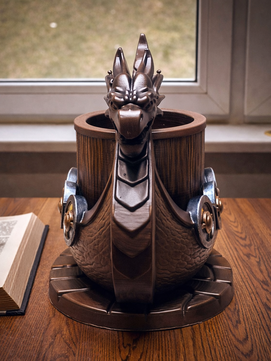 Portalápiz Barco vikingo Drakkar  13cm 3