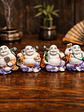 Figura 6 mini budas sonrientes de la buena suerte - Miniatura 1