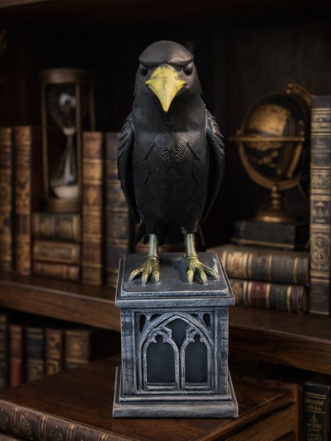 Sujetalibros par de cuervos  3