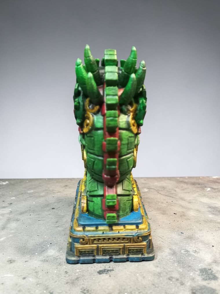 Figura decorativa Mesoamérica Quetzalcóatl 13cm 6