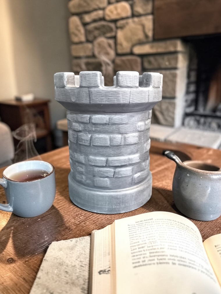 Portalápiz Torre de Castillo medieval 13 cm 4