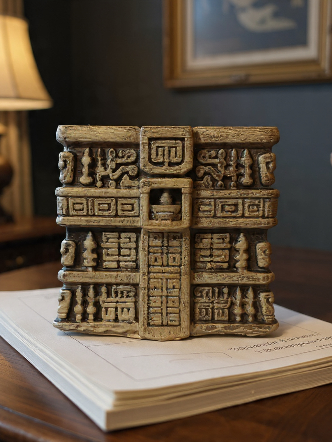 Portalápiz Ruina Maya 10cm 3