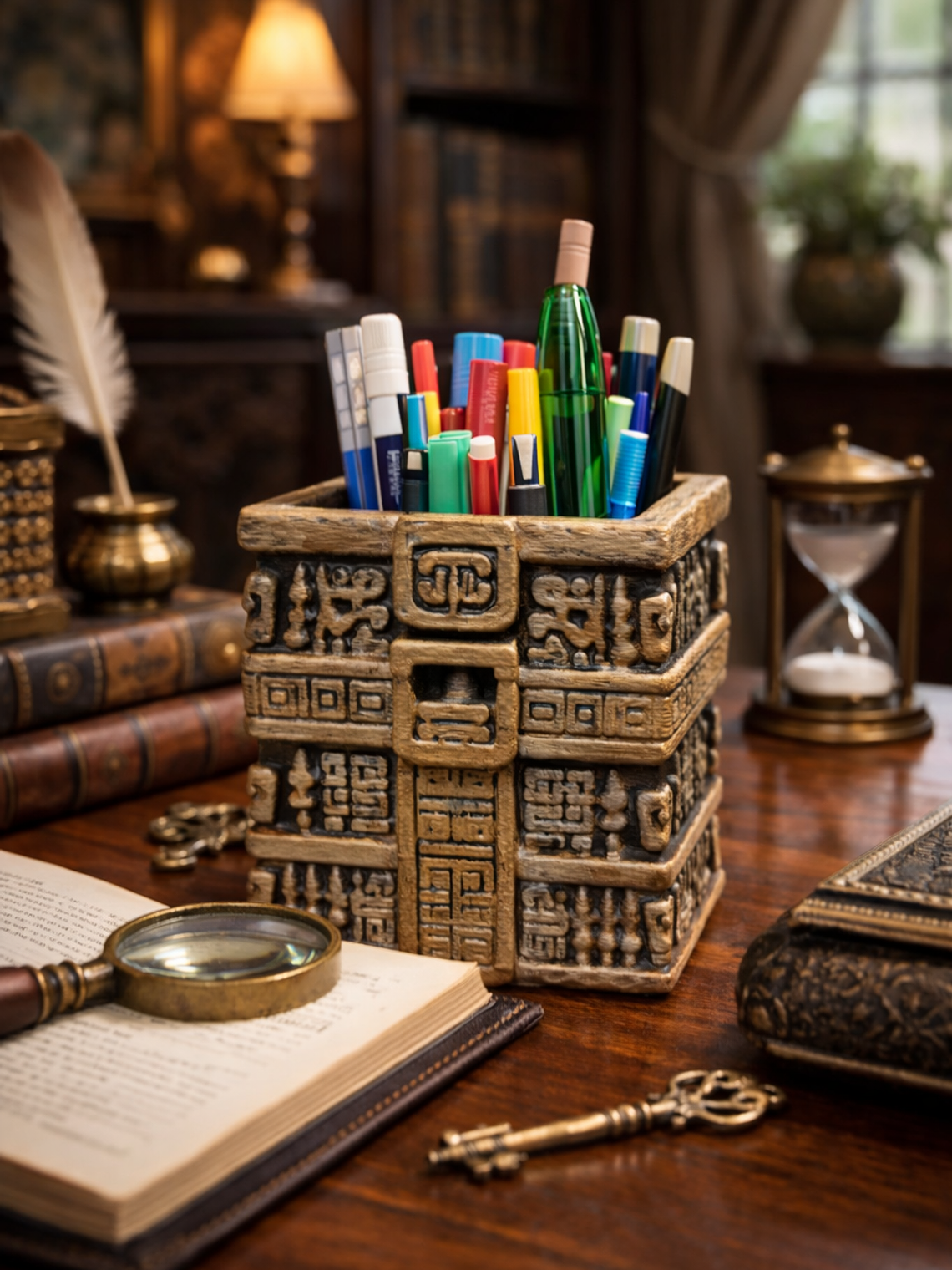 Portalápiz Ruina Maya 10cm 1