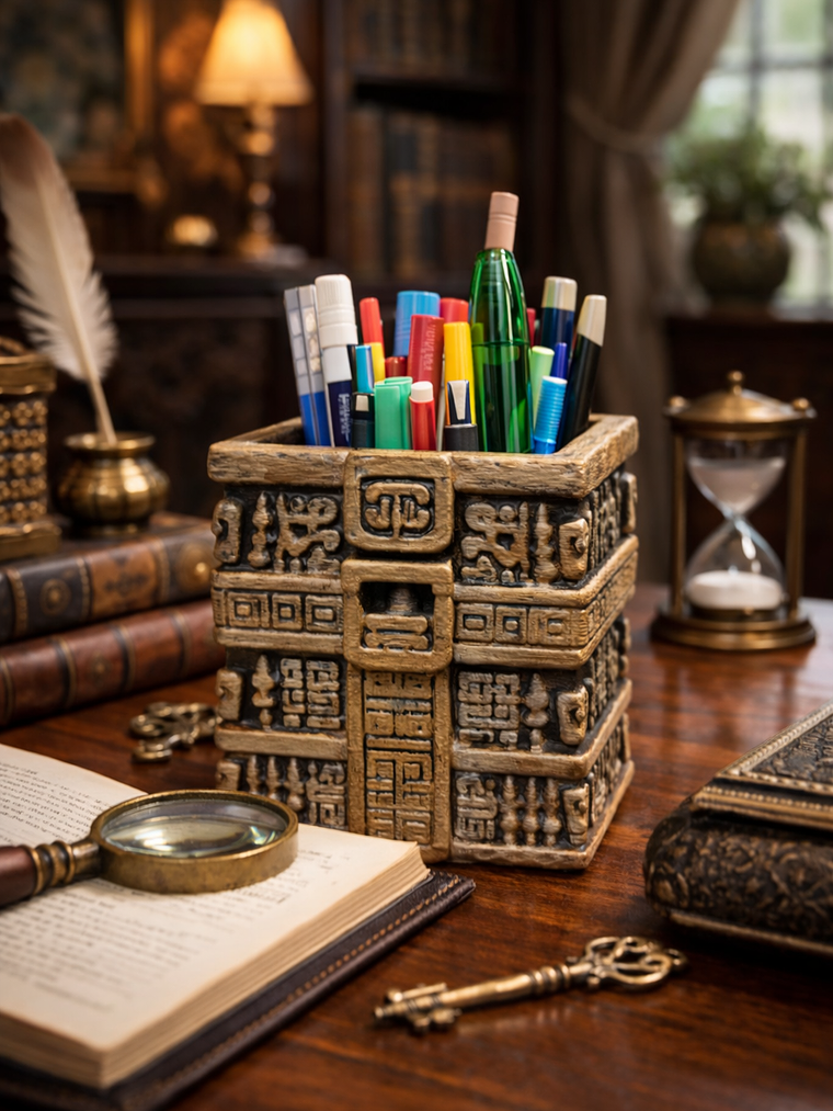 Portalápiz Ruina Maya 10cm 1