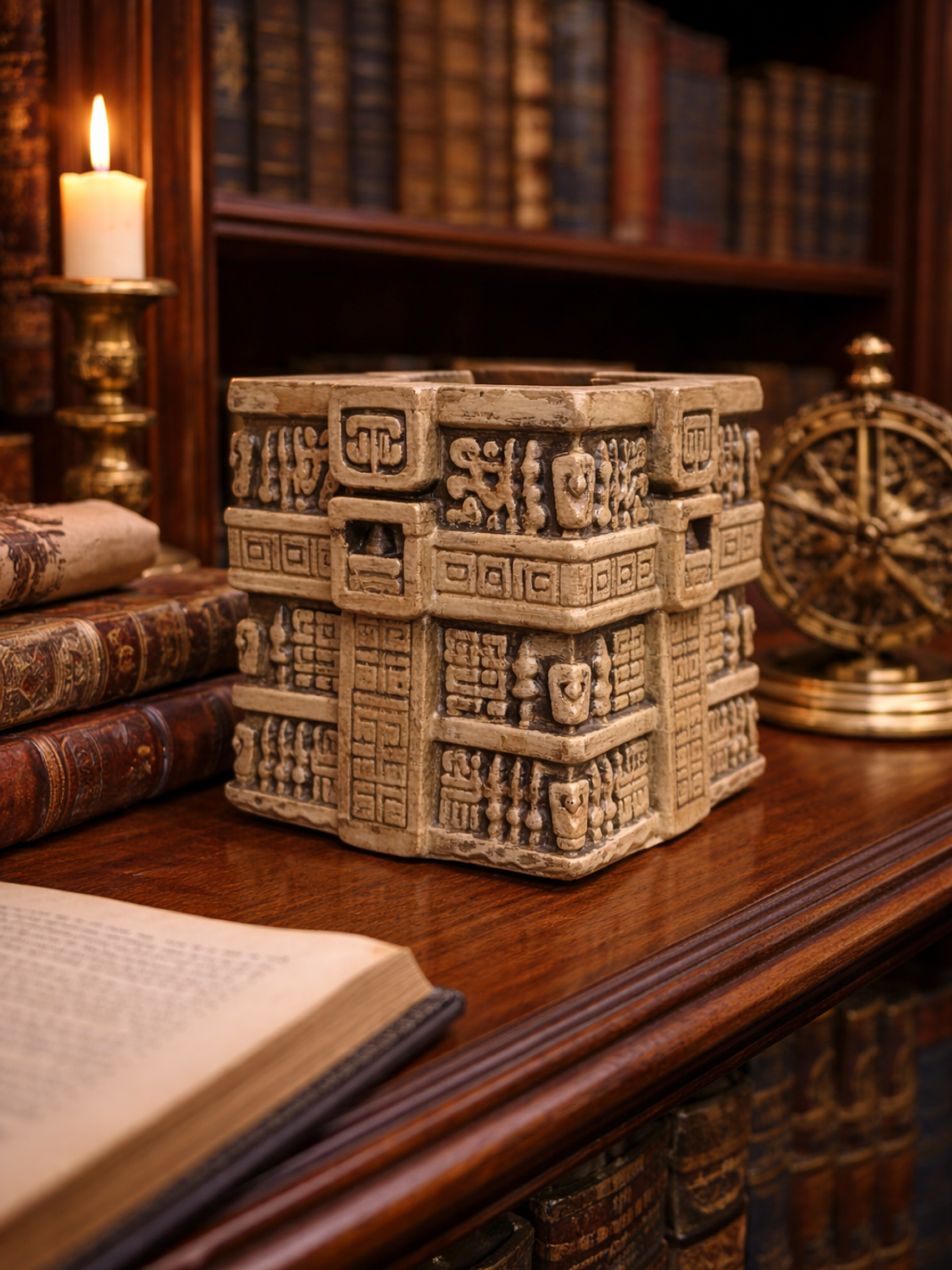 Portalápiz Ruina Maya 10cm 2