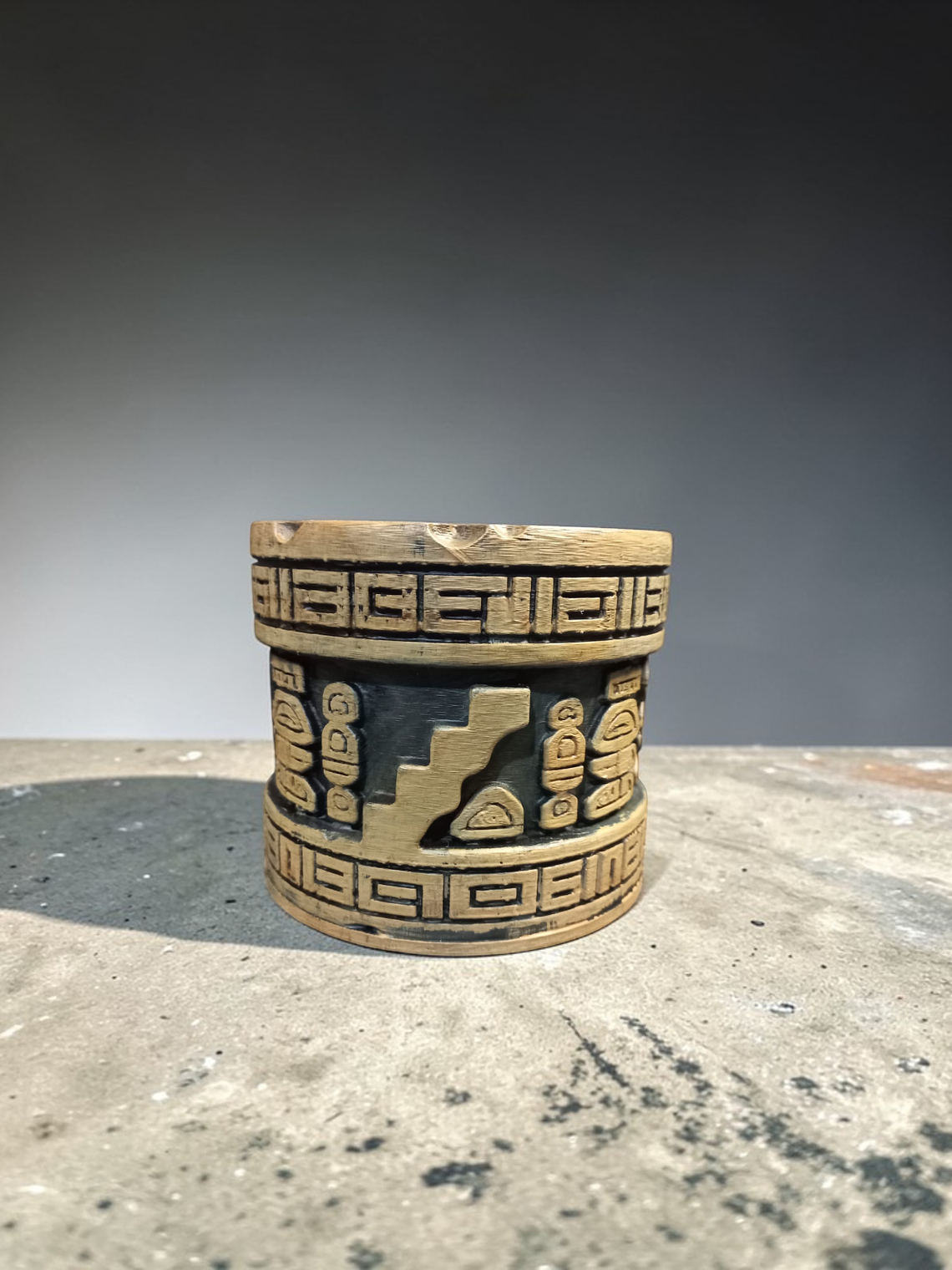 Portalápiz Vasija Maya de Teotihuacán 10cm 2