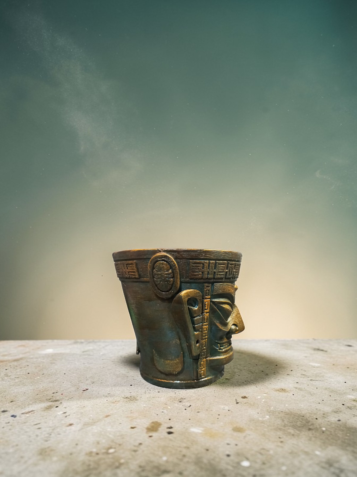 Portalápiz Máscara de Sanxingdui 10cm 5