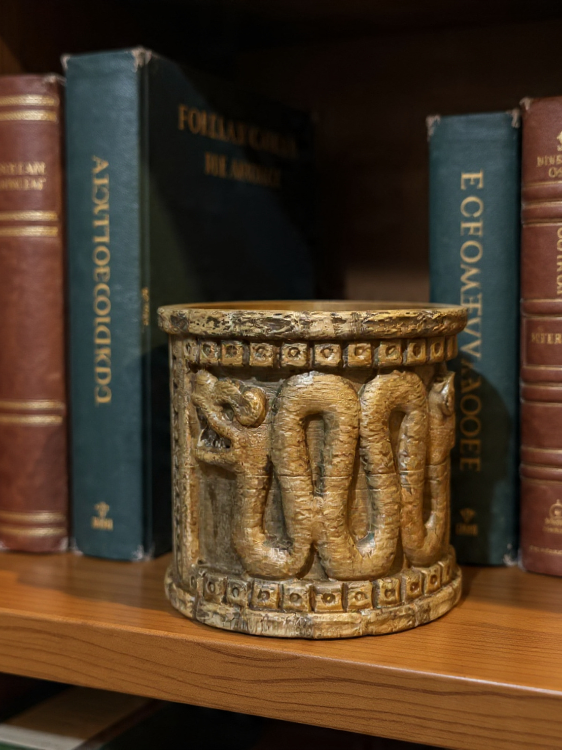 Portalápiz Serpiente Azteca Maquizcóatl 10cm 2