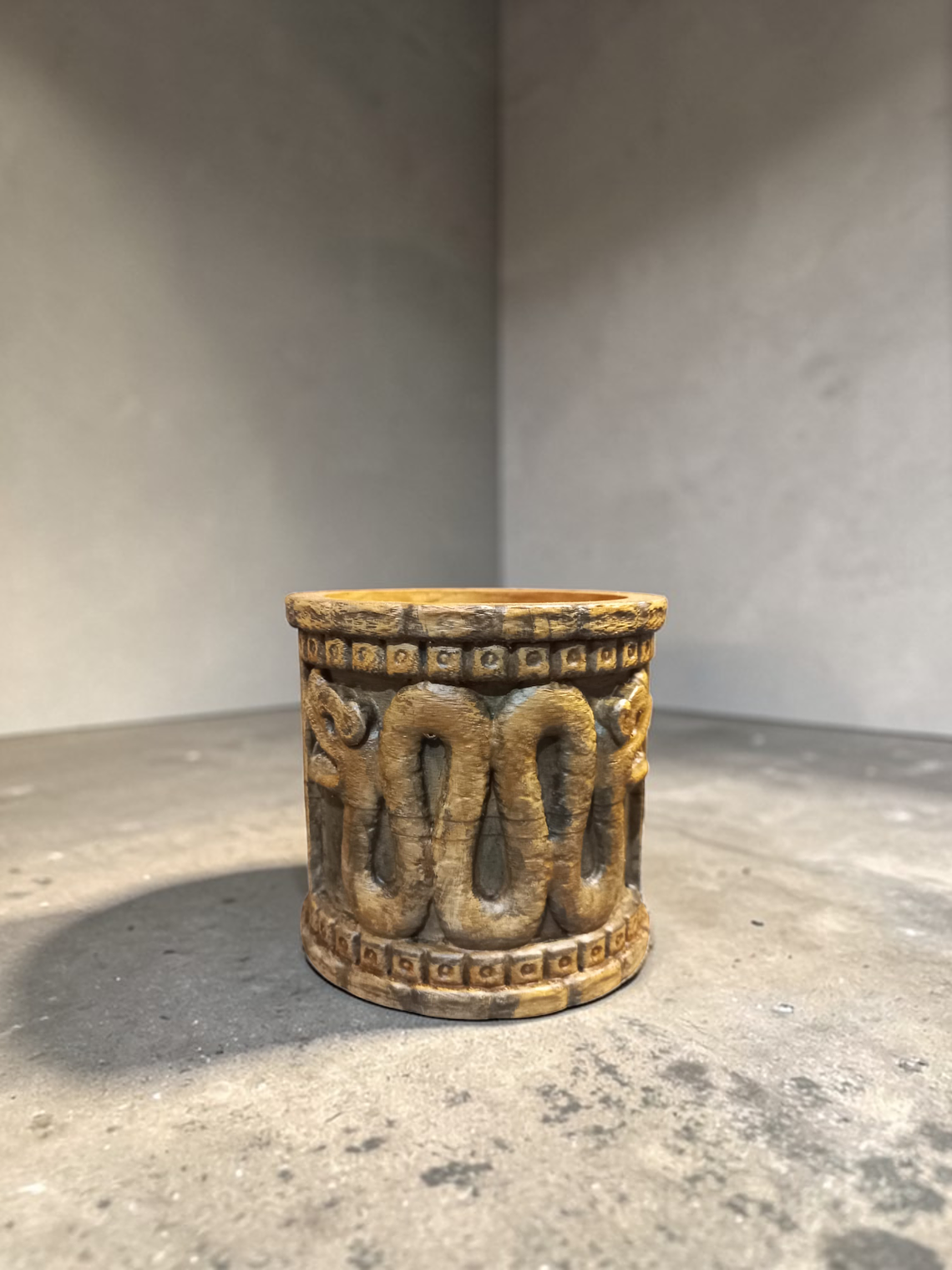 Portalápiz Serpiente Azteca Maquizcóatl 10cm 3