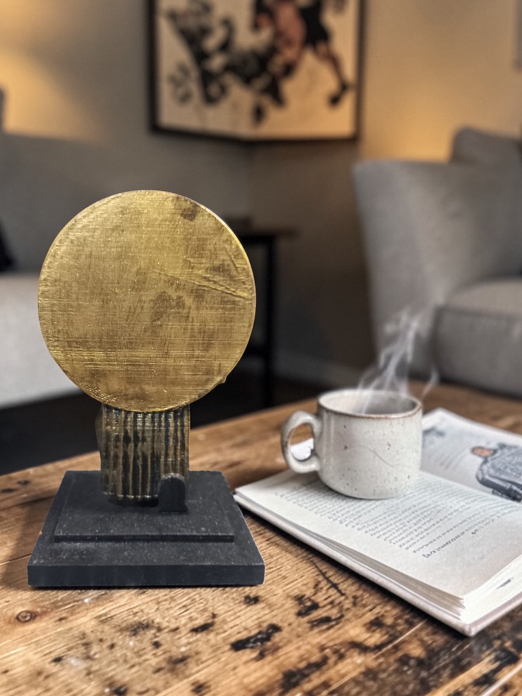 Portalápiz Guerrero en Calendario Azteca (o Piedra del Sol) 16cm 6