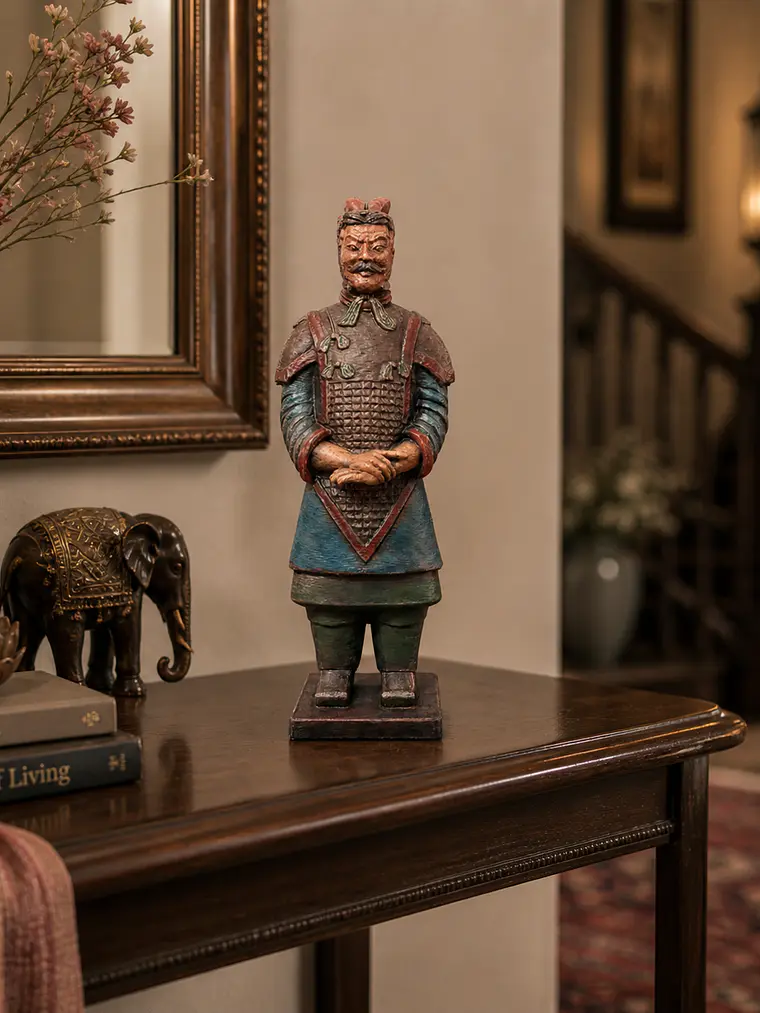 Soldado de Terracota General 15 cm – Policromía Envejecida 1