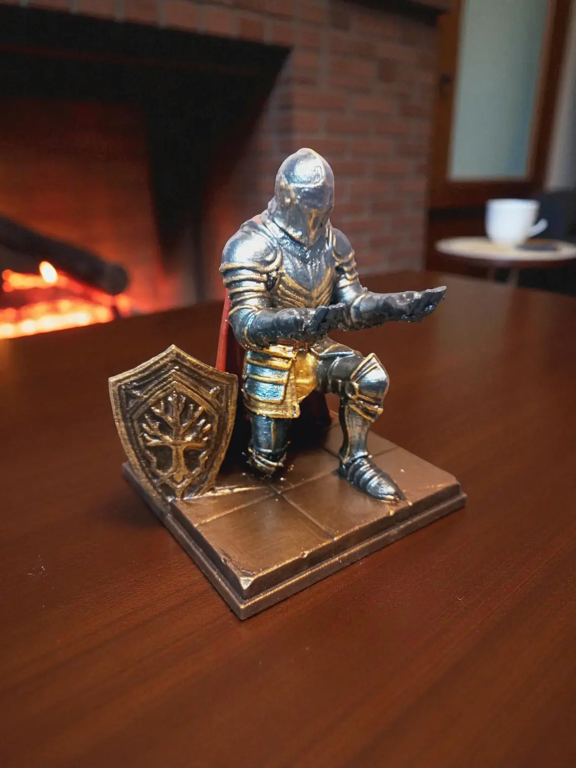Portalápiz Caballero con Escudo 13 cm 3