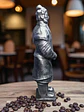 Figura Guerrero de Terracota Alto Oficial 15 cm – Acabado Plata Envejecida - Miniatura 4