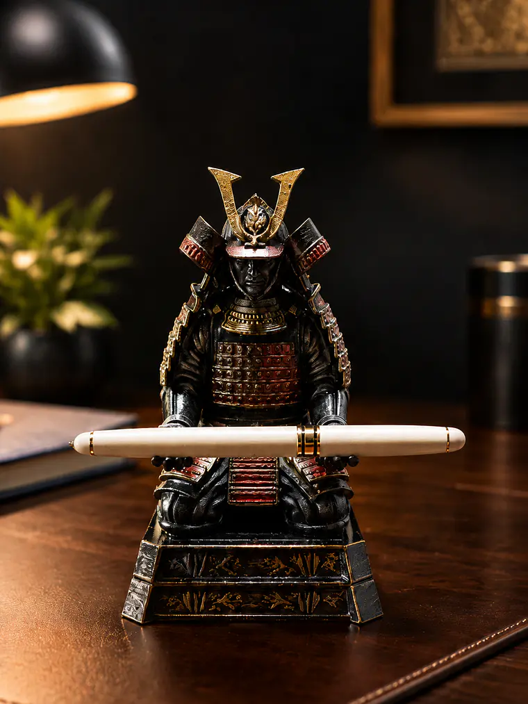 Portalápiz Samurái Seiza – Armadura Clásica Japonesa 1