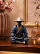 Figura Samurái Ronin en Meditación 13 cm – Acabado Policromía - Miniatura 3
