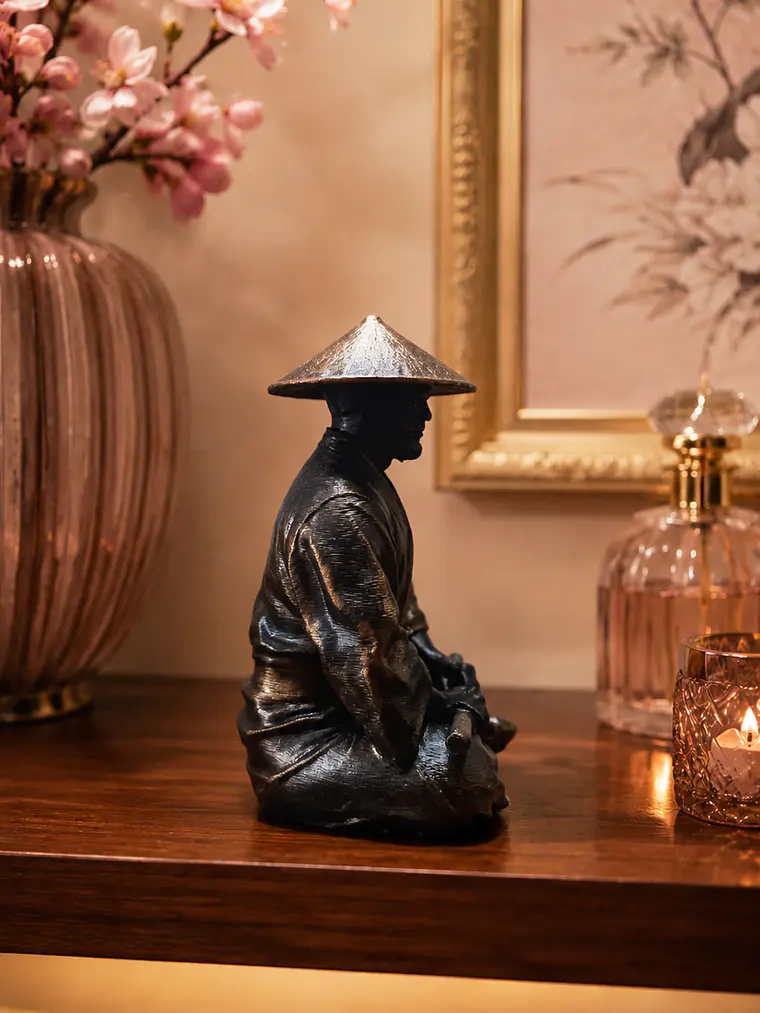 Figura Samurái Ronin en Meditación 13 cm – Acabado Policromía 5
