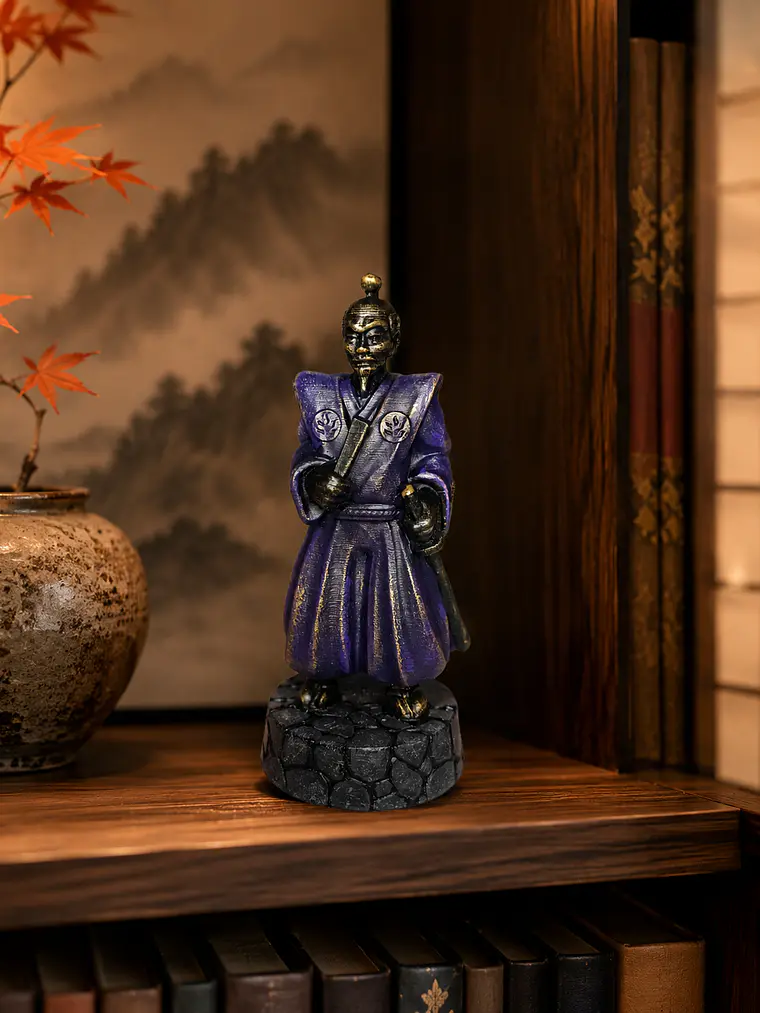 Figura Shōgun Japonés 15 cm – Señor Samurái del Japón Feudal 1