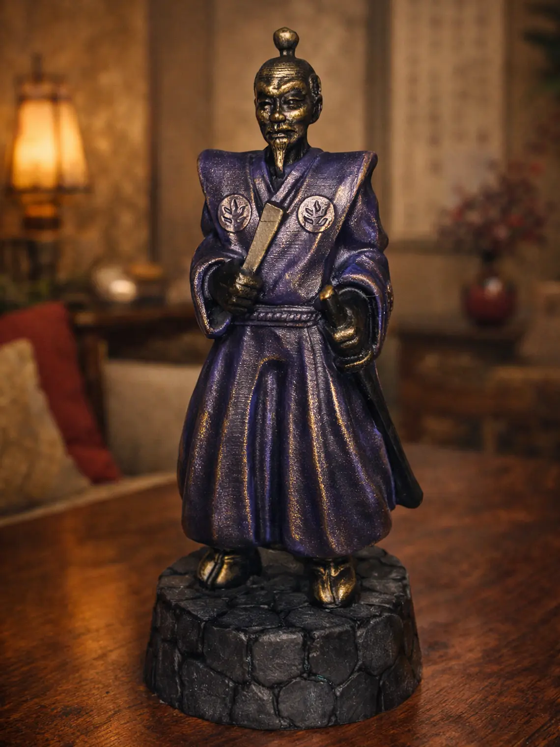 Figura Shōgun Japonés 15 cm – Señor Samurái del Japón Feudal 4