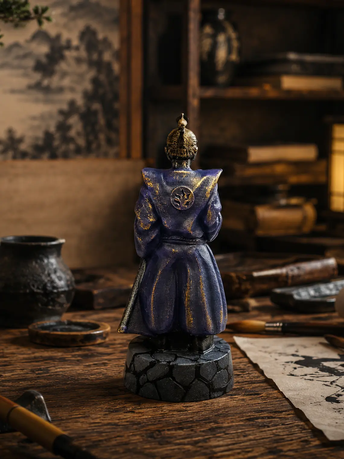 Figura Shōgun Japonés 15 cm – Señor Samurái del Japón Feudal 2