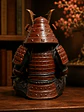 Figura Samurái Zen 13 cm – Armadura Roja con Detalles Dorados - Miniatura 4