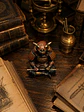 Figura Samurái Zen 13 cm – Armadura Roja con Detalles Dorados - Miniatura 2