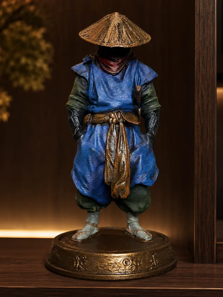 Figura Samurái Ronin 15 cm – Guerrero Errante Japonés 1