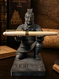 Portalápiz Guerrero de Terracota 13 cm – Guardián en Piedra Antigua - Miniatura 2