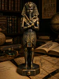 Faraón y Reina de Egipto 15 cm – Bronce Envejecido - Miniatura 3