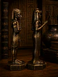 Faraón y Reina de Egipto 15 cm – Bronce Envejecido - Miniatura 4