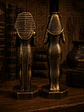 Faraón y Reina de Egipto 15 cm – Bronce Envejecido - Miniatura 5