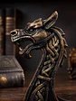 Sujetalibros Drakkar Vikingo 19 cm – Dragón Negro 1 Pieza - Miniatura 3