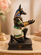 Portalápiz Anubis 17 cm – Guardián Egipcio Policromado - Miniatura 3